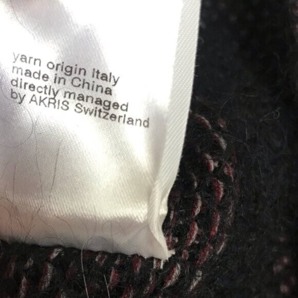 Akris Punto Tweed Knit Mohair Wool Zip Pockets Jacket Cardigan Sweater Preppy 6 - Picture 12 of 16